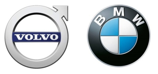 VOLVO BMW 로고 사진